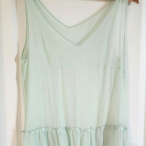 2 piece sheer flowy silk top - Picture 4 of 4